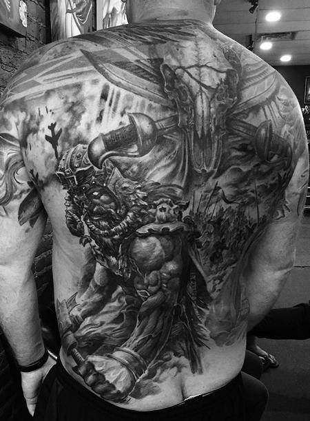 Tattoos - The warrior's way backpiece - 126049